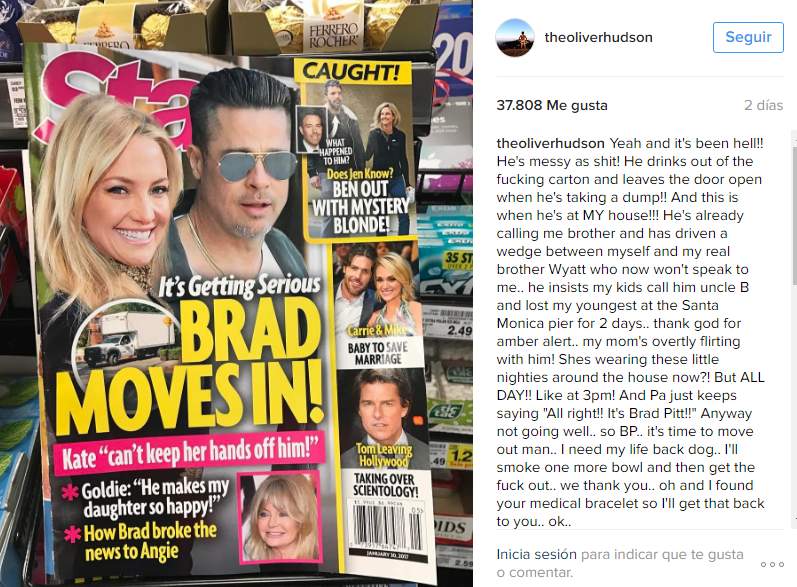 سخرية شقيق كيت هدسون من براد بيت