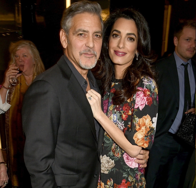 جورج كلوني وزوجته أمل علم الدين