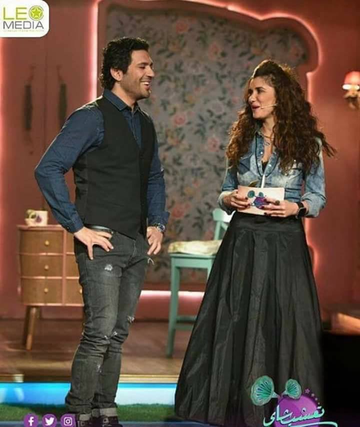 حسن الرداد مع غادة عادل في برنامجها الجديد «تعشب شاي»