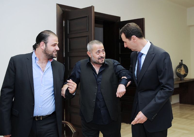 بشار الأسد يطمئن على جورج وسوف