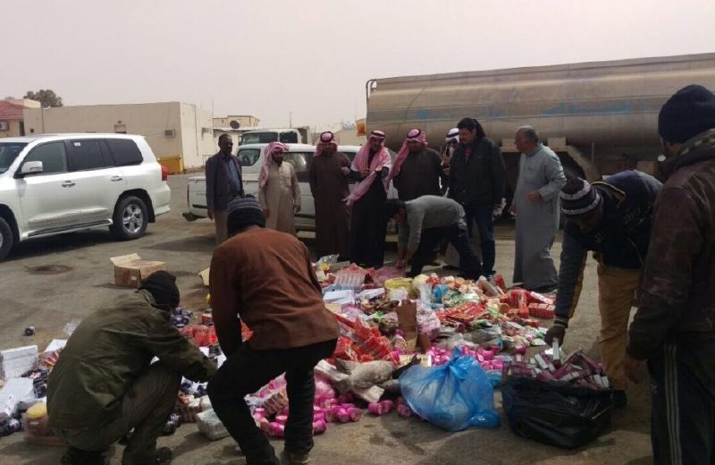 بلدية طريف تضبط 3 أطنان مواد غذائية فاسدة