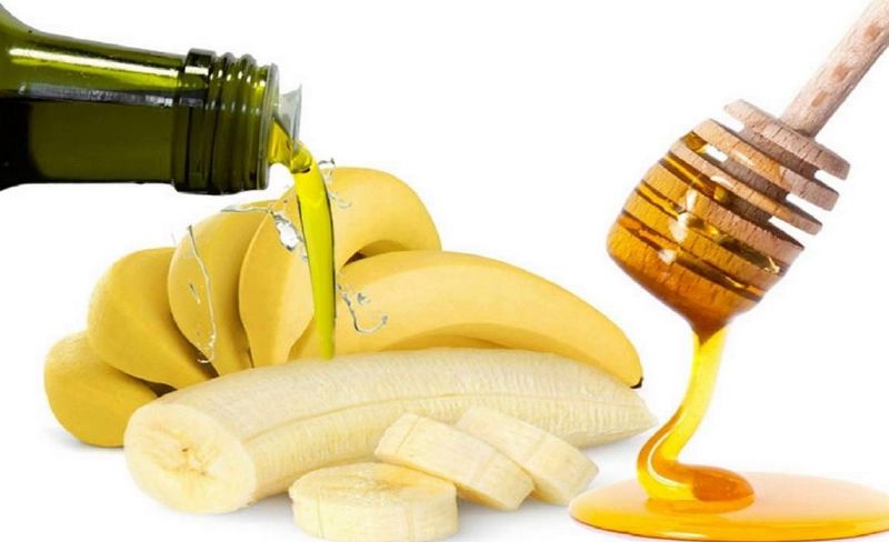 ماسك الموز مع العسل