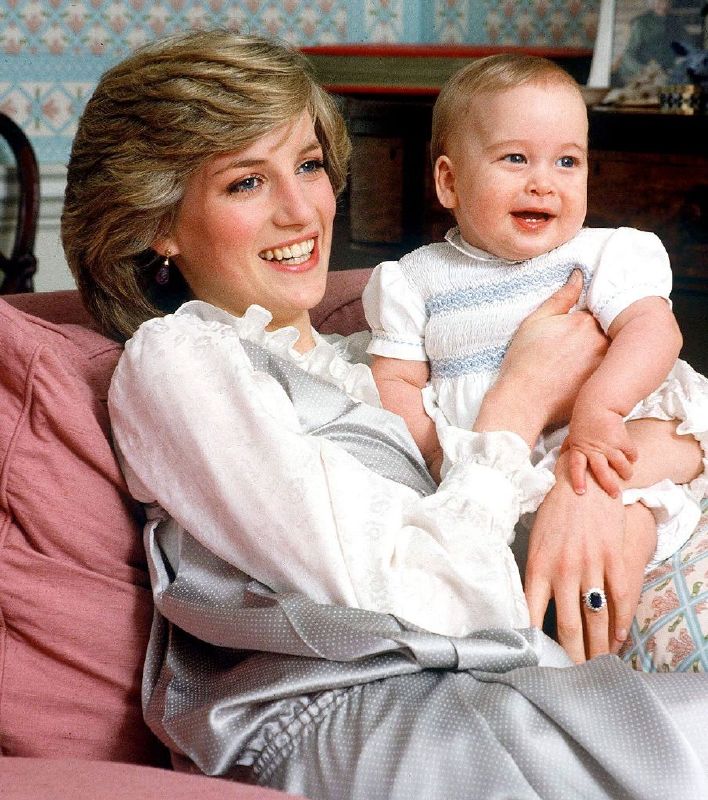 الاميرة ديانا مع الامير وليام