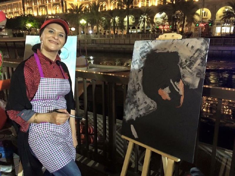 الفنانة التشكيلية هبة الشريف تقدم اول معرض شخصي لها في مصر