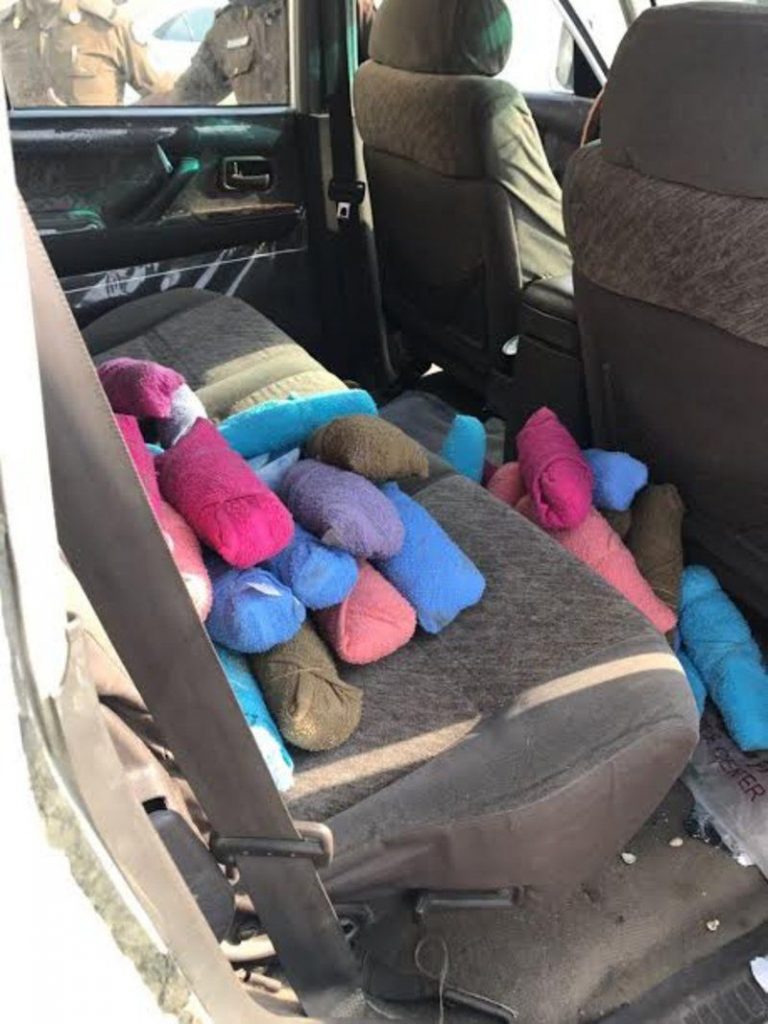 رجال اﻷمن تمكنوا من احباط إحباط تهريب كميات من الحشيش المخدر