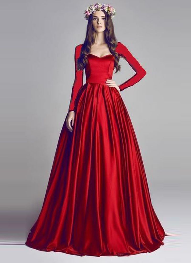 فساتين باكمام