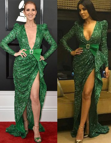 نادين نسيب نجيم في فستان من مجموعة زاهير مراد بالموريكس دور 2017
