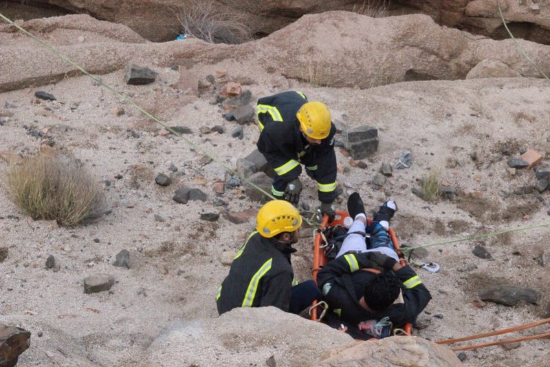 نزهة تنتهي بحادث مؤسف وإصابة شاب في هدا الطائف