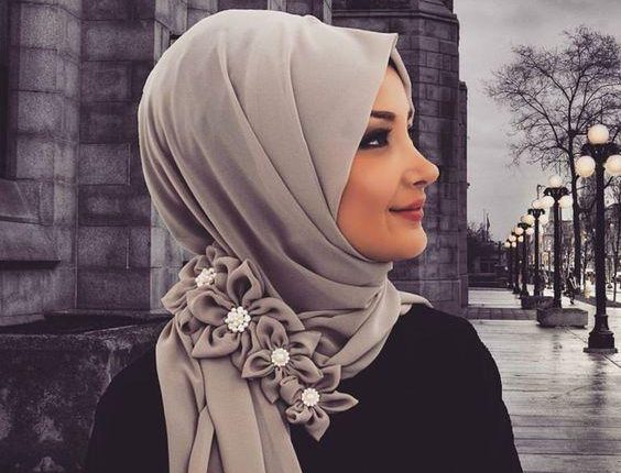 احدث صيحات لفات الحجاب والوانة  في عيد الفطر