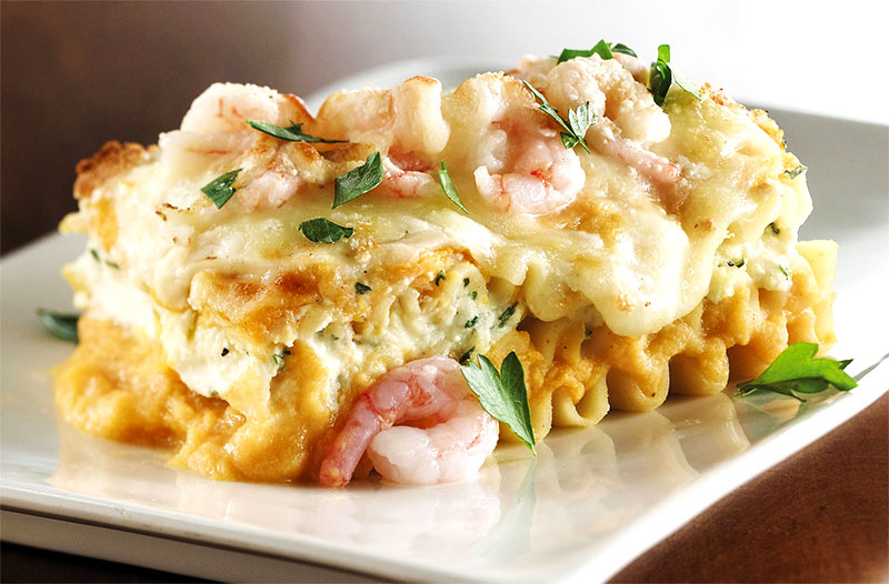 طريقة عمل لازانيا فواكه البحر