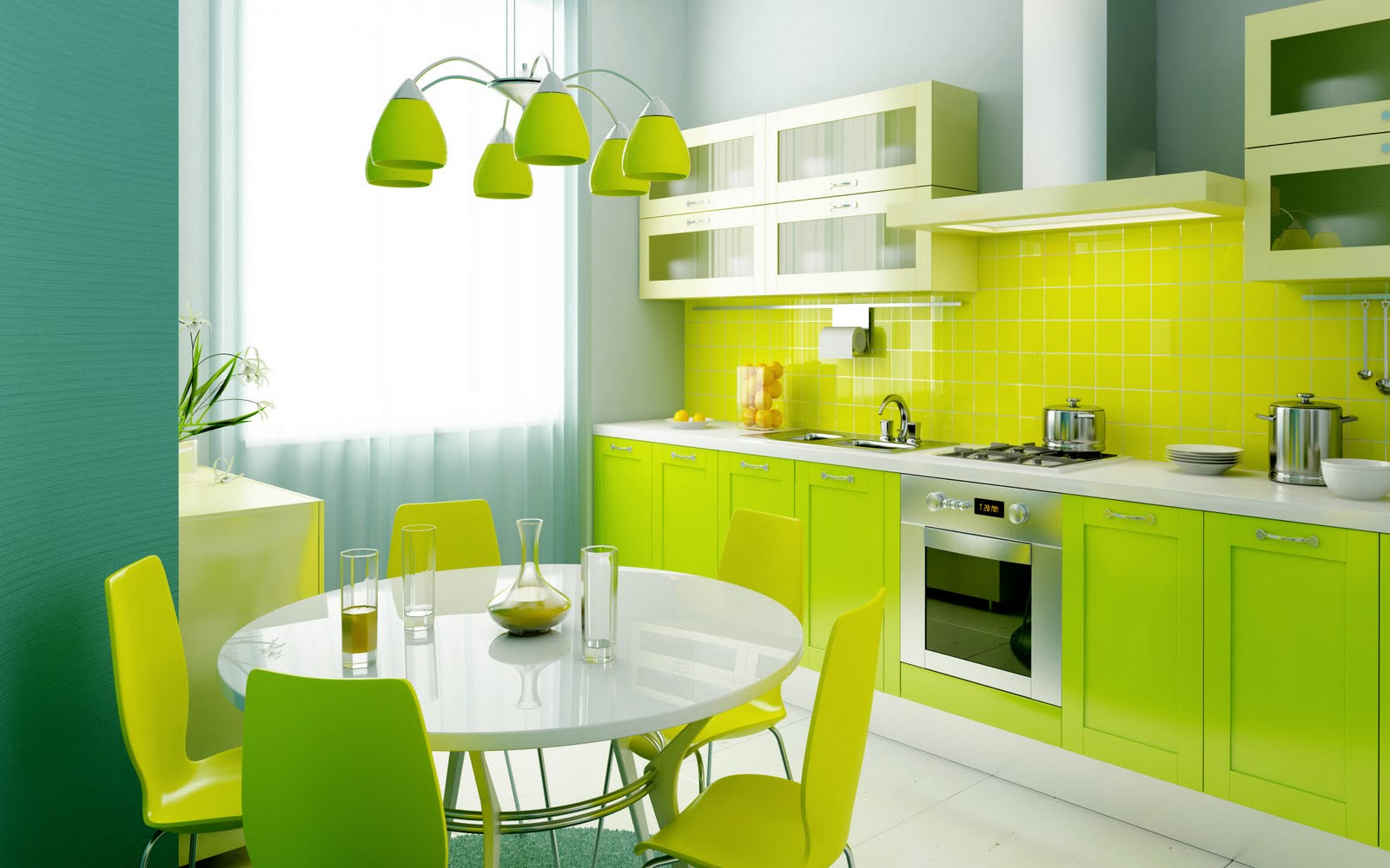 ديكورات مميزة وعصرية لتجديد غرف طعام المنزل بالوان مشرقة
