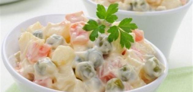 طريقة عمل سلطة خضار بالمايونيز