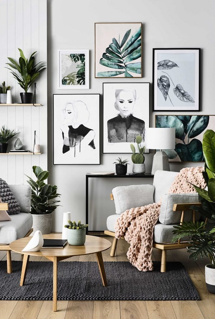 بالصور تجديد ديكور المنزل بالنقشات الاستوائية موضة 2017 مشاهير