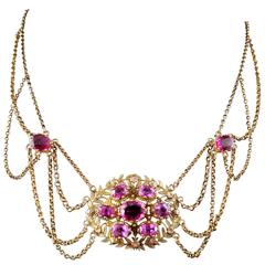 عقد-تورمالين-ملون