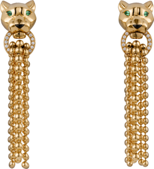 تشكيلة أقراط طويلة من الذهب الاصفر