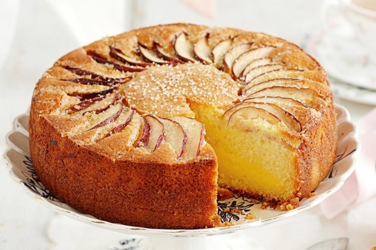 مقادير كيك التفاح بالكراميل