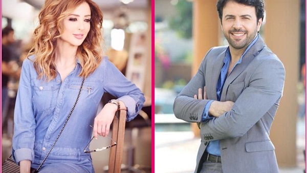 صورة تيم حسن برفقة زوجته وفاء الكيلاني لأول مرة بعد زواجهما