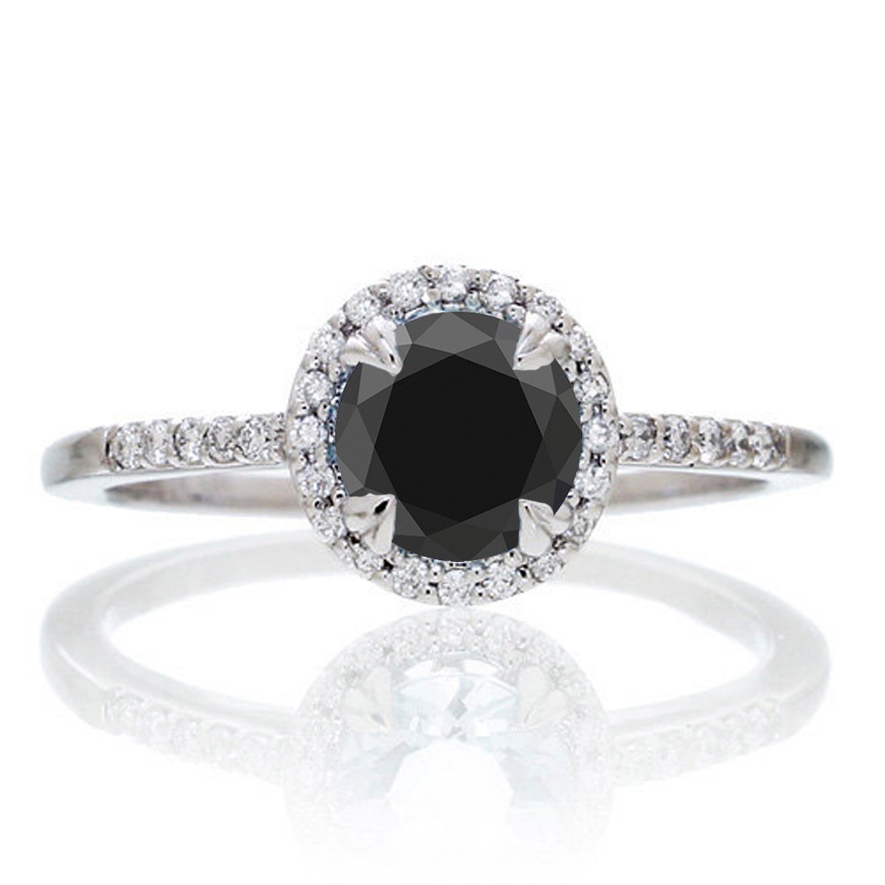 خاتم-بفص-ماس-اسود