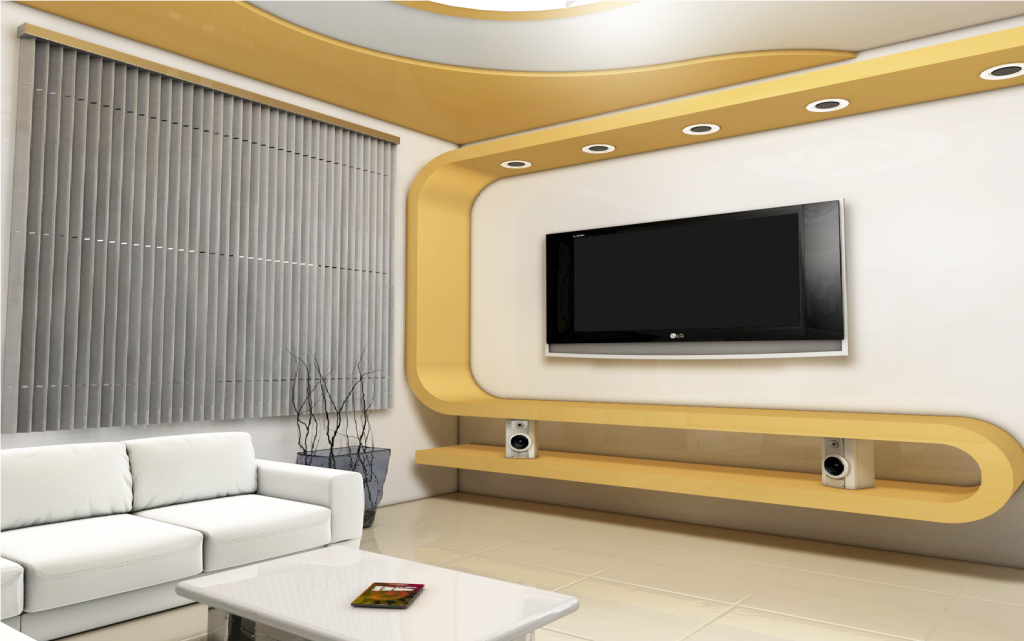 ديكورات-مكتبات-جبس-بورد-للتلفزيون- البلازما-2017- (1)