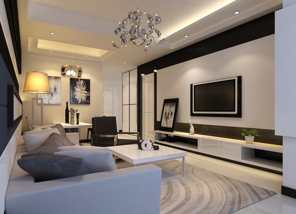 ديكورات-مكتبات-جبس-بورد-للتلفزيون- البلازما-2017- (2)