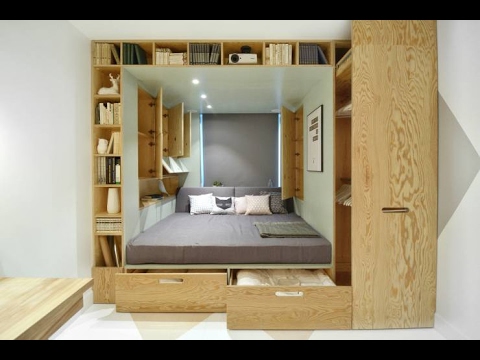 تصاميم غرف نوم مبتكرة للمساحات الضيقة