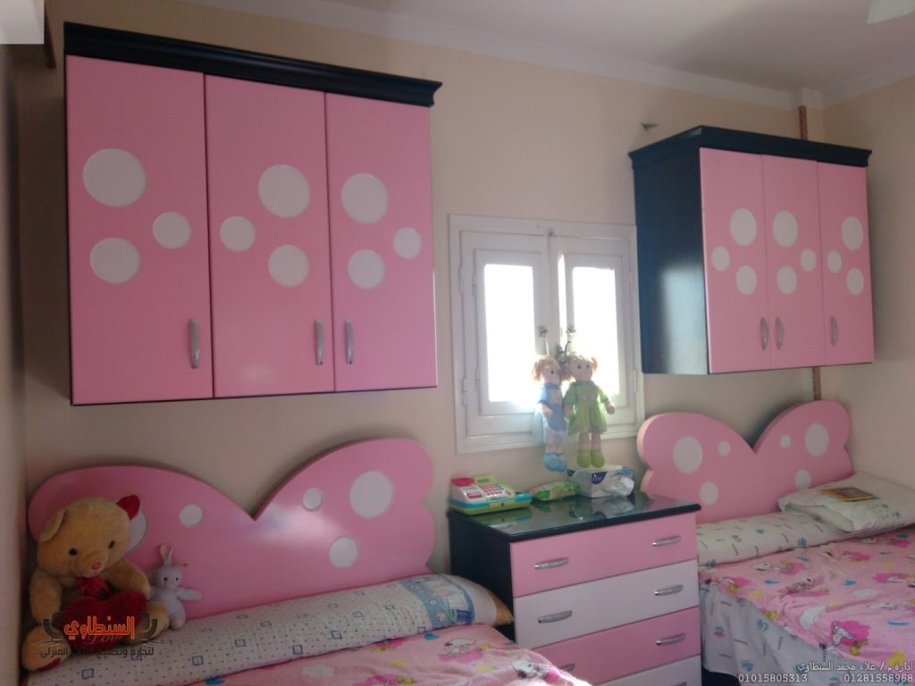 غرف-نوم-اطفال-باللون-الوردي- (14)