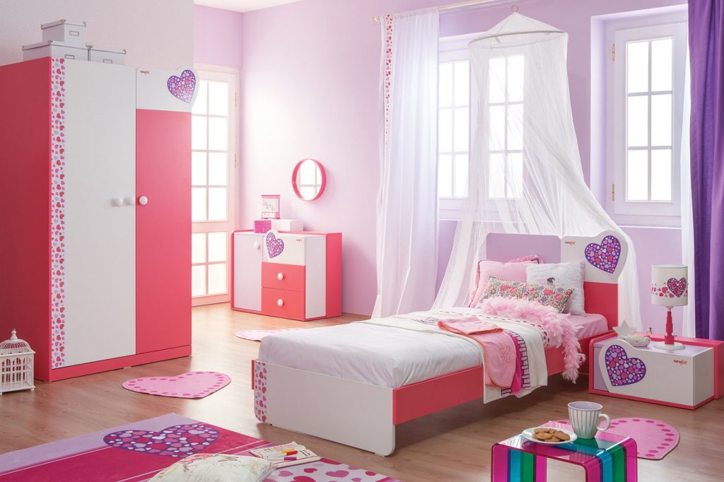غرف-نوم-اطفال-باللون-الوردي- (2)