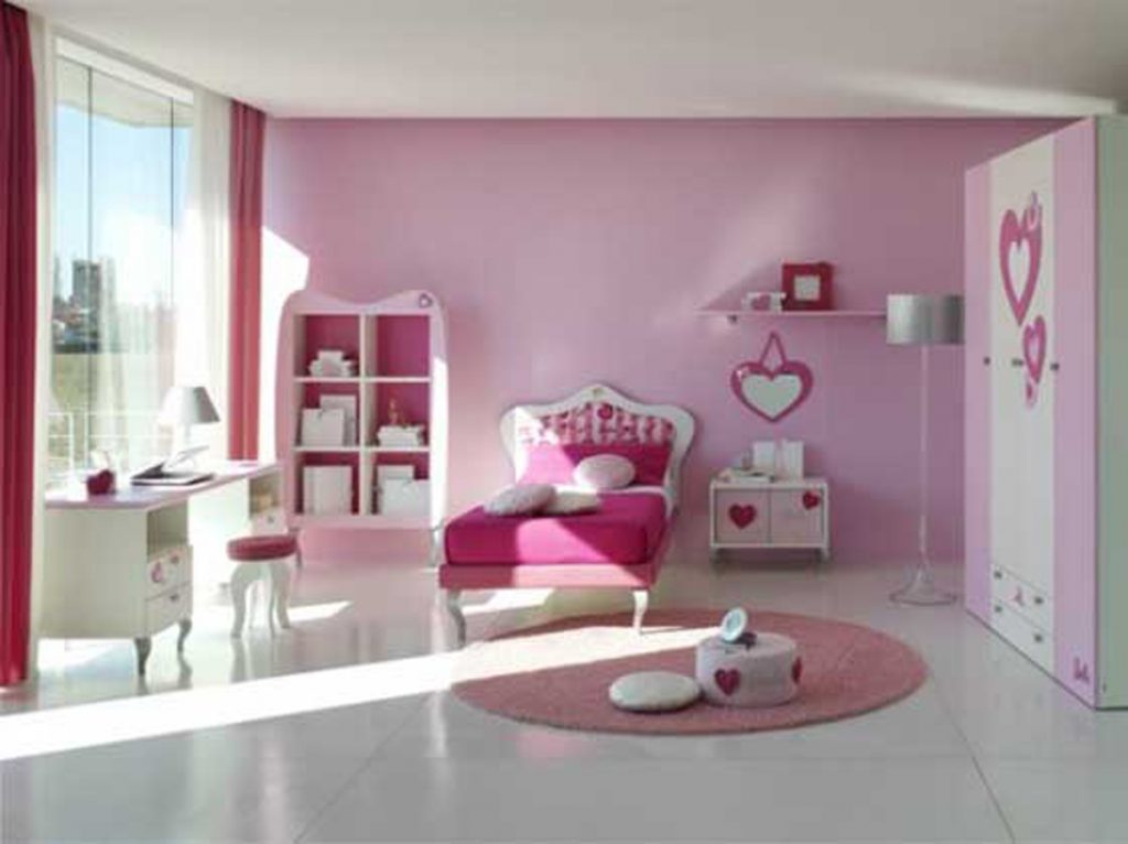 غرف-نوم-اطفال-باللون-الوردي- (26)