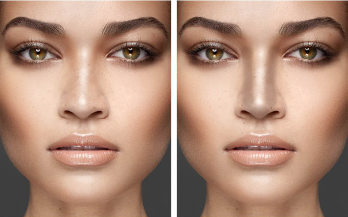 خطوات كنتور انف