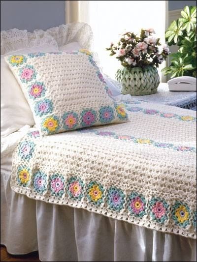 مفارش-السرير-الكروشيه-للعرايس- (13)