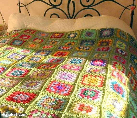 مفارش-السرير-الكروشيه-للعرايس- (18)