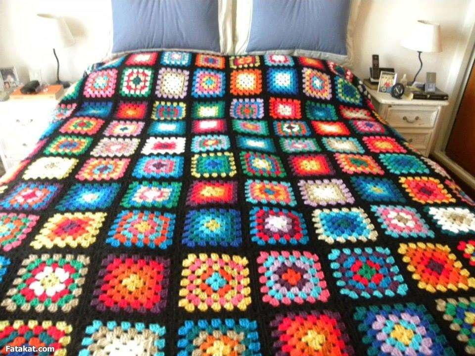 مفارش-السرير-الكروشيه-للعرايس- (19)