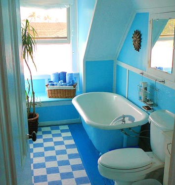حمام-صغير-باللون-الازرق