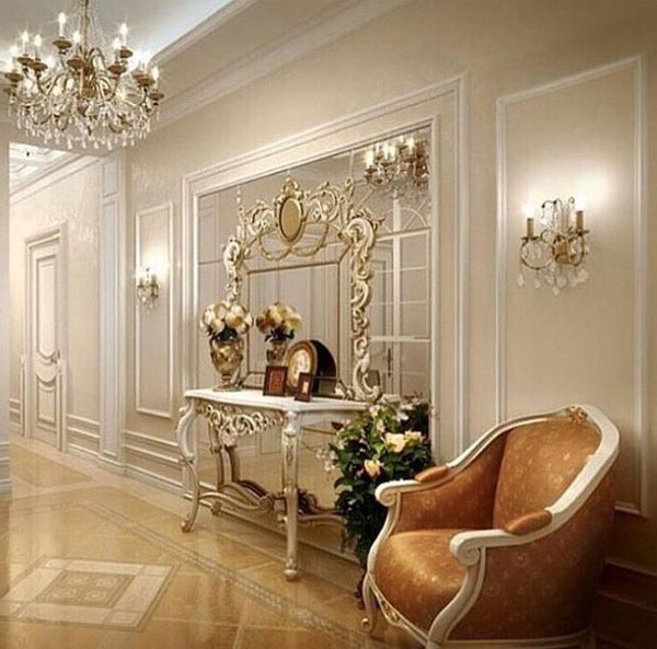 ديكورات-المرايا-مع-الكونسول