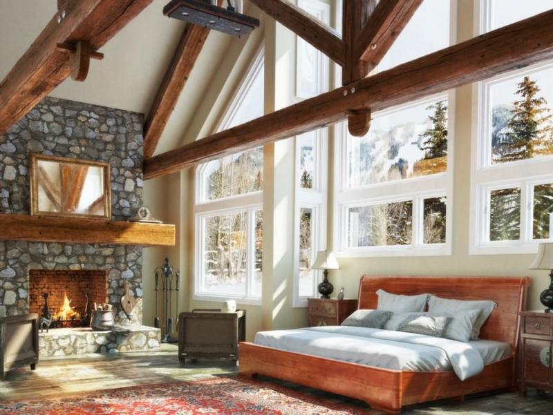 ديكورات-غرف-نوم-خشبية