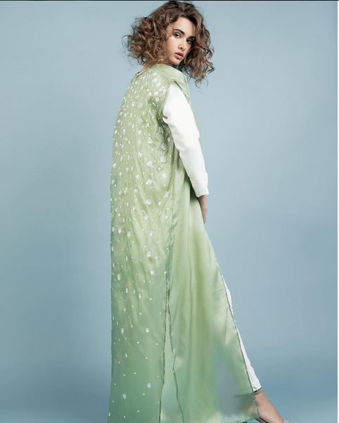 عباية-مفتوحة-خضراء
