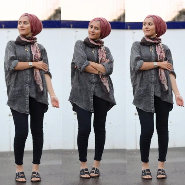 القميص-الطويل-الجينز