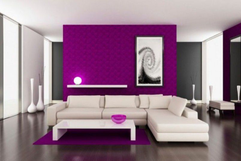 حائط-باللون-البنفسجي