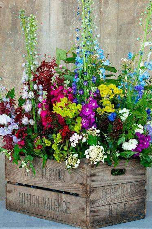 صندوق-خشبي-للورود
