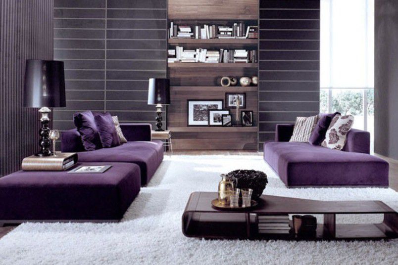غرفة-المعيشة-باللون-البنفسجي