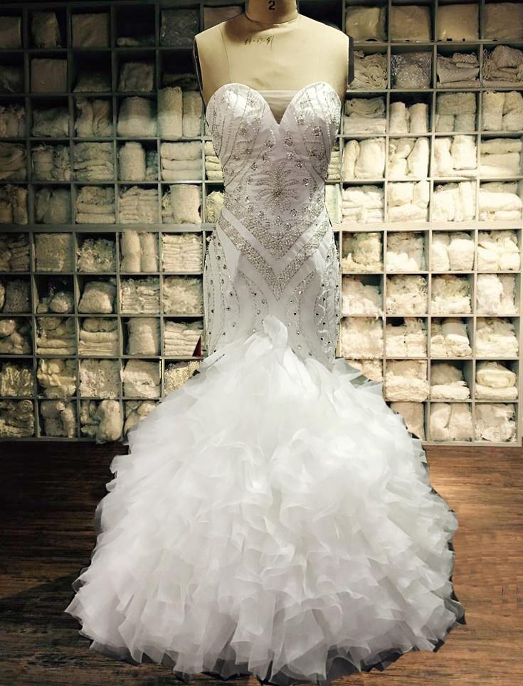 فستان-عروس-ذيل-سمكة