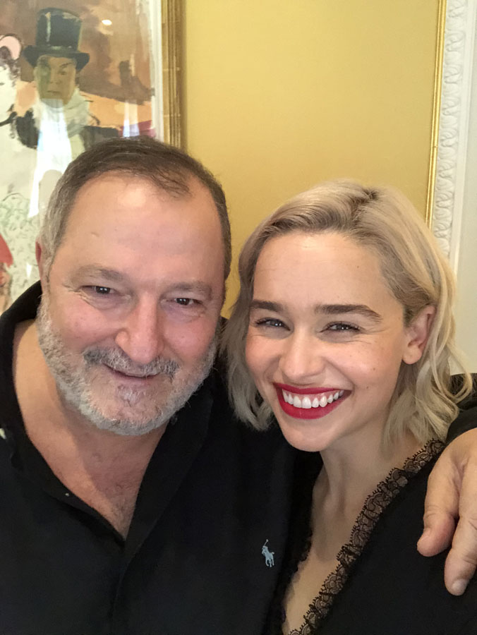 إميليا كلارك مع عدنان الكاتب