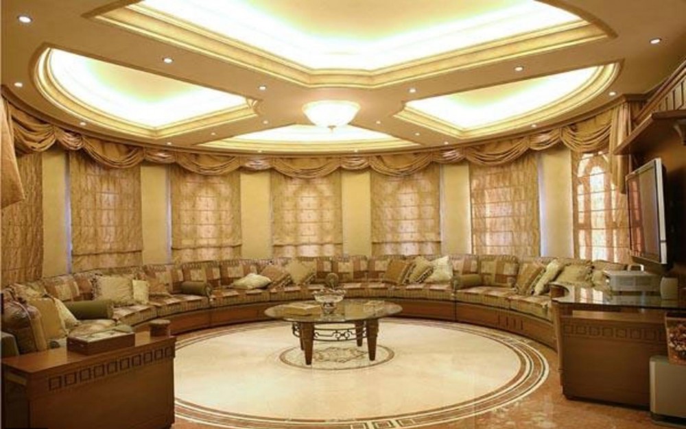 صالون-محمد-عبده-باللونين-البيج-والبني