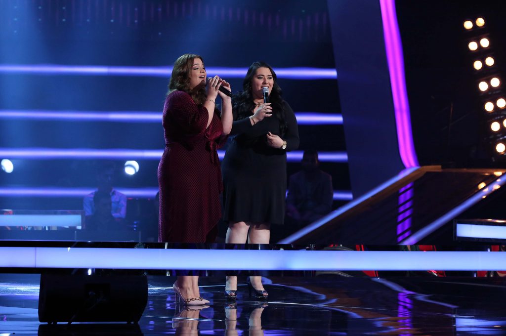 MBC1 & MBC MASR The Voice S4- Battle 2- Ahlam's team- Doumouh Siwara vs Hamsa Mounif (1)
