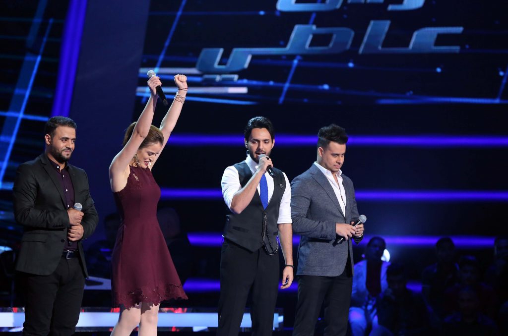 MBC1 & MBC MASR The Voice S4- Battle 2- Assi's team- Aya Daghnouj vs Sultan Saleh vs Ahmad AbdelSalam (2)