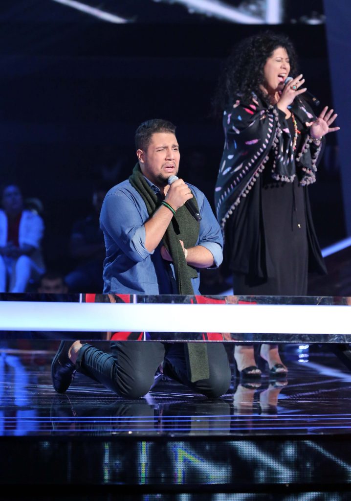 MBC1 & MBC MASR The Voice S4- Battle 2- Hamaki's team- Winner Elias AlMabrouk