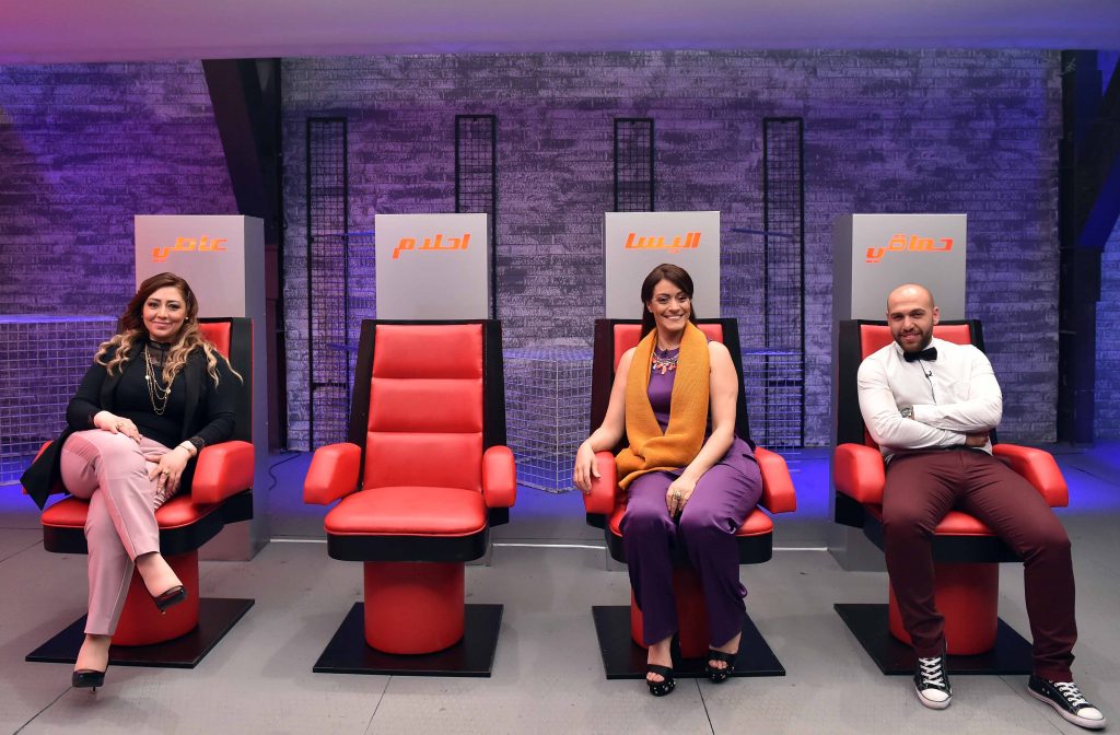 MBC1 & MBC MASR The Voice S4- Battles 1- Steal Area- Nermin Wahbe, Hala Melki and Abboud Agop