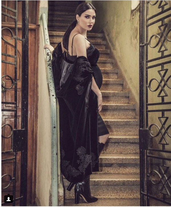 سيرين-انيقة-اثناء-الحمل