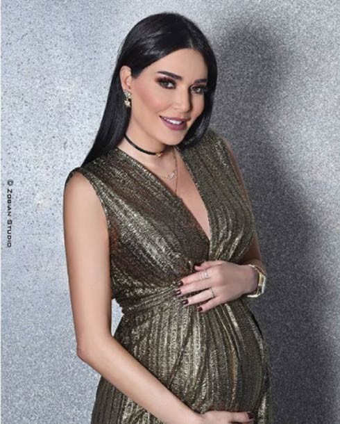 سيرين-حامل-في-طفلها-الثاني