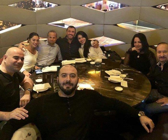 خطيبةكاظم الساهر مع عائلته